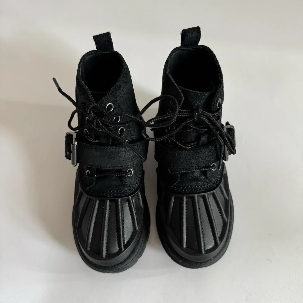 Polo Ralph Lauren Kids Boys‎ Black Oslo High Top Boots 11 Child Streetwear Duck